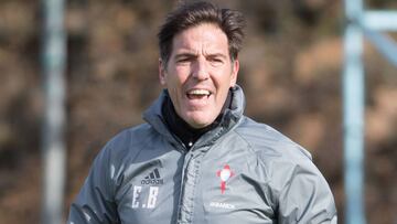 Berizzo, durante un entrenamiento.