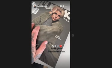Beckham se 'mofa' de su hijo Romeo tras su primera portada en 'Vogue'