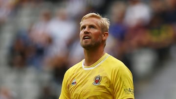 Kasper Schmeichel, portero del Niza, durante un partido.