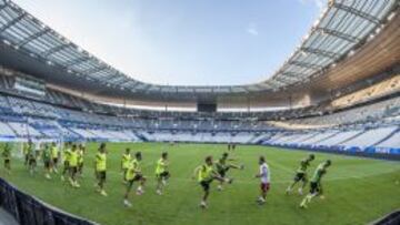 Entrenamiento de la Selección en Saint Denis
