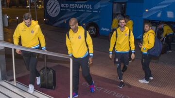 Rosales y Dídac, los laterales del Espanyol en el Metropolitano