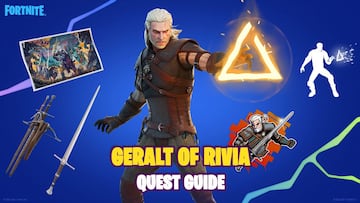 Geralt of Rivia in Fortnite: How to get his outfit by completing his quests