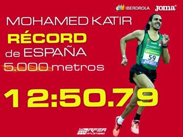 Katir revienta el r¨¦cord de Espa?a de 5.000 por 7 segundos