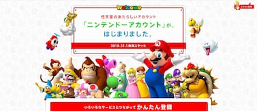 Nintendo estrena su servicio Nintendo Account en Japón
