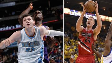 Jusuf Nurkic y Mason Plumlee.