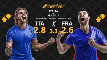 Italia vs. Francia: horario, dónde ver, pronósticos y clasificación