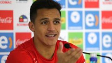 Alexis Sánchez no eludió ningún tema en su encuentro con la prensa.
