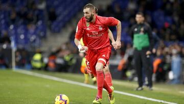 27/01/19 PARTIDO PRIMERA DIVISION 
 ESPANYOL - REAL MADRID 
 BENZEMA