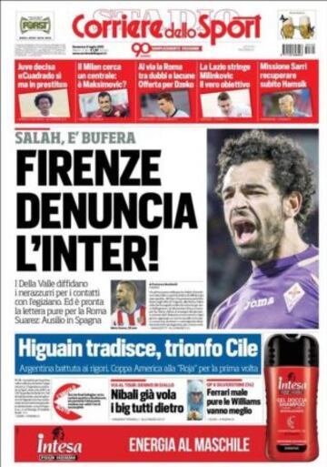 Portadas de la prensa deportiva