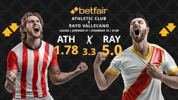 Athletic Club vs. Rayo Vallecano: horario, dónde ver, pronósticos y clasificación