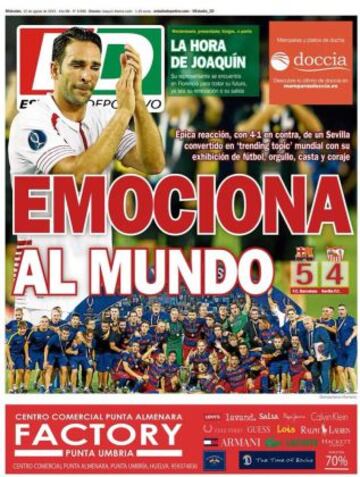 Portadas de la prensa deportiva