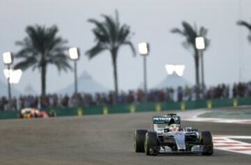 Lewis Hamilton en el GP de Abu Dhabi.