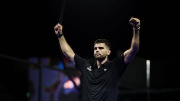 Javi Garrido, exultante.