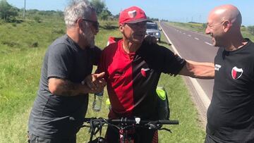 Un hincha de Colón viajará 900 kilómetros en bicicleta para ver la final de la Sudamericana