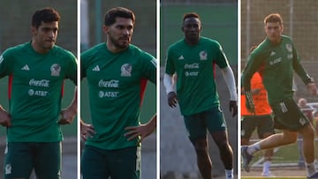 ‘Santi’ Giménez, Raúl Jiménez, Julián Quiñones y Henry Martín, se alaban unos a otros