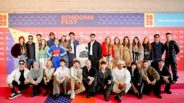 Los 18 artistas del Benidorm Fest 2026 posan tras una rueda de prensa, en el Mirador del Castillo, a 9 de febrero de 2026, en Benidorm, Alicante, Comunidad Valenciana (España). Tras la fiesta de bienvenida del pasado sábado, 7 de febrero, hoy arranca oficialmente la semana del Benidorm Fest 2026, seis días en los que se celebrarán las dos semifinales (10 y 12 de febrero) y la final del 14 de febrero de 2026. Además de las tres galas, la programación de la sexta edición del festival incluye ensayos, ruedas de prensa y programas previos y post galas.
09 FEBRERO 2026
Joaquín Reina / Europa Press
09/02/2026