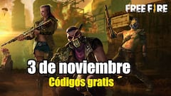 Códigos Free Fire de hoy 3 de noviembre de 2021; todas las recompensas gratis