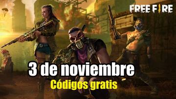 Códigos Free Fire de hoy 3 de noviembre de 2021; todas las recompensas gratis