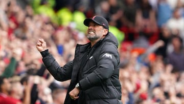 Jurgen Klopp celebrando gol del Liverpool