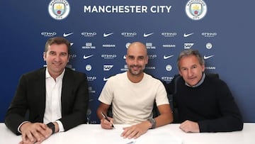 Ferran Soriano, Guardiola y Begiristain.
