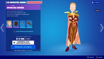 Un vistazo de cerca a la nueva skin Emperatriz Summer de Rick y Morty en Fortnite