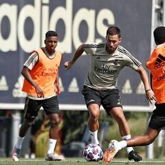 El Real Madrid vuelve al trabajo con Hazard y Marcelo listos