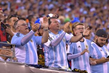 Fans en el Argentina vs Chile.