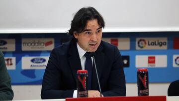 27/12/19 RUEDA DE PRENSA DE MARTIN PRESA PRESIDENTE DEL RAYO VALLECANO DESPUES DE CONOCERSE LA SANCION POR UNAS PANCARTAS QUE SE MOSTRARON EN  UN PARTIDO Y POR LOS INSULTOS A ZOZULIA ZOZULYA 