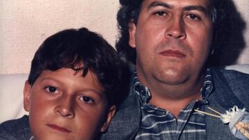 Pablo Escobar y su hijo, Juan Sebasti&aacute;n Marroqu&iacute;n