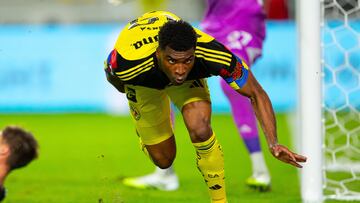 Jose Zuniga celebrates his goal 2-2 of America during the match between America and Minnesota United FC as part of Phase One of the Leagues Cup 2025 at Shell Energy Stadium on August 02, 2024 in Houston, Texas, United States.