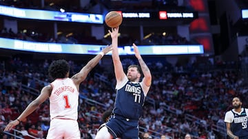 The Mavericks coach continues to be impressed by Luka Doncic’s “special” abilities after he made an impressive underhand shot in their win over Houston.