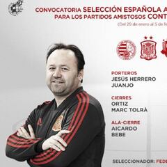 Juan Emilio, principal novedad en la lista de Fede Vidal