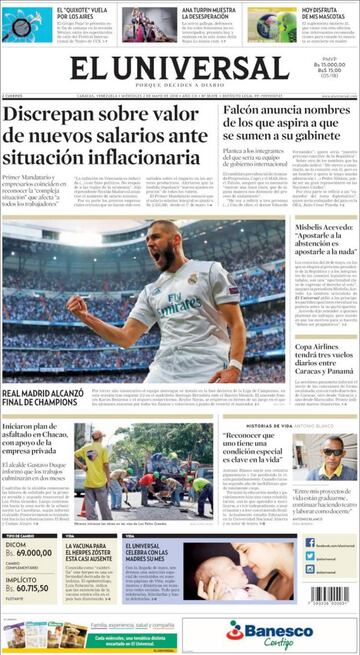 Las portadas de la prensa tras el Real Madrid-Bayern Múnich