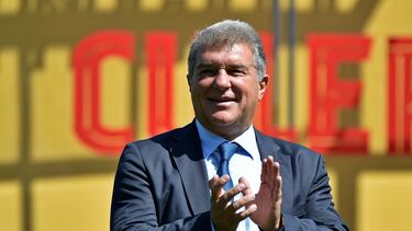 Joan Laporta, durante una presentación.