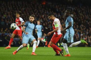 El delantero colombiano marcó el primer gol del Mónaco en el partido ante el Manchester City, en Inglaterra, en la ida de los octavos de final de Champions League.