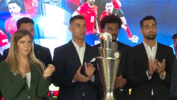 Cristiano, visiblemente emocionado en el homenaje de Portugal a Diogo Jota