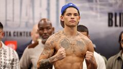 HOUSTON, TEXAS - DECEMBER 01: Ryan Garcia weighs in at Toyota Center on December 01, 2023 in Houston, Texas.   Carmen Mandato/Getty Images/AFP (Photo by Carmen Mandato / GETTY IMAGES NORTH AMERICA / Getty Images via AFP)