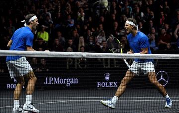 Federer y Nadal ganaron a Querrey y Sock.