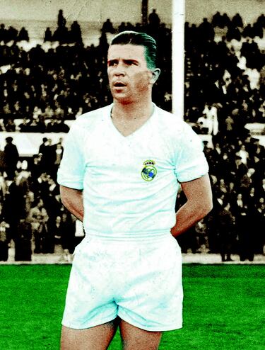 El mítico delantero húngaro en su primera temporada, 1958-59, alcanzó un total de 25 goles en 34 partidos. 