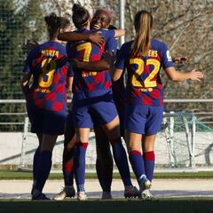 El Barça se da un festín ante el Tacon en Valdebebas