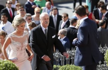 Vicente del Bosque y su hija Gema.