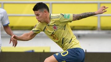 James Rodr&iacute;guez durante un partido con la Selecci&oacute;n Colombia.