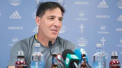 Berizzo en rueda de prensa. 