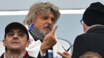 Ferrero, en el estadio de la Sampdoria.