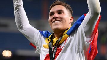 Juan Fernando Quintero, campe&oacute;n de Copa Libertadores 2018 con River Plate