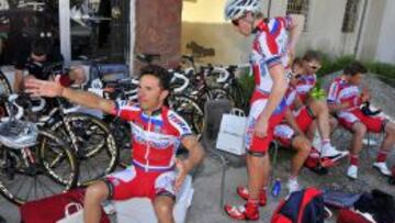 El Katusha de Purito, durante el pasado Tour de Omán.
