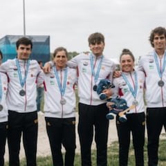Plata y bronce para España en patrullas de kayak