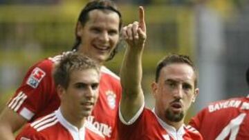 <b>CONFIANZA.</b> Lahm todavía confía en que Ribéry se quede en el Bayern.