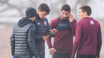 Raúl García y Córdoba en las pruebas de Lezama