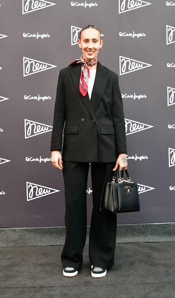 Virginia Torrecilla posa en la alfombra roja de la la presentaci¨®n de la nueva campa?a del Corte Ingl¨¦s 'New' en Madrid.